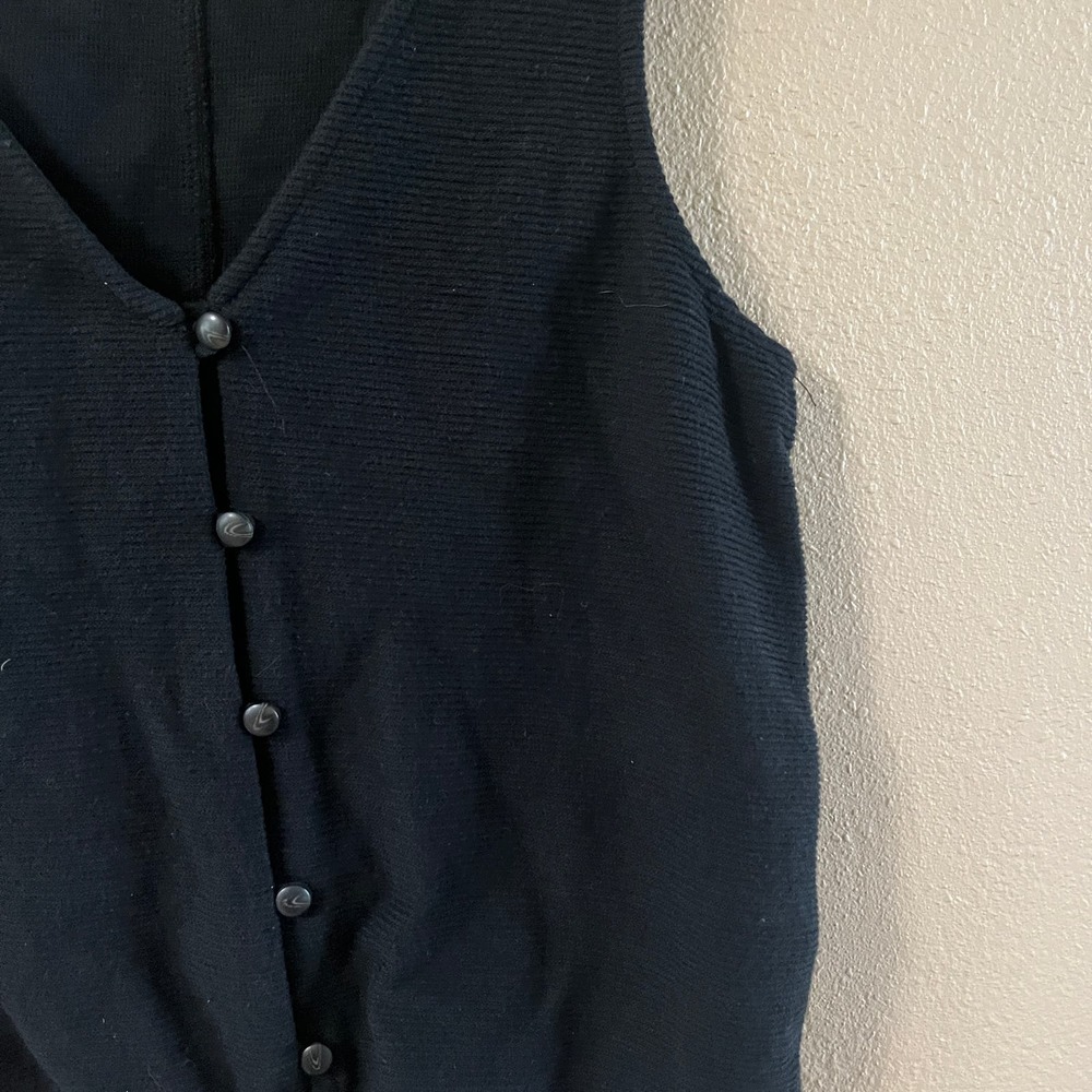 Madewell Texture & Thread Button Front Tie Tank - image 4